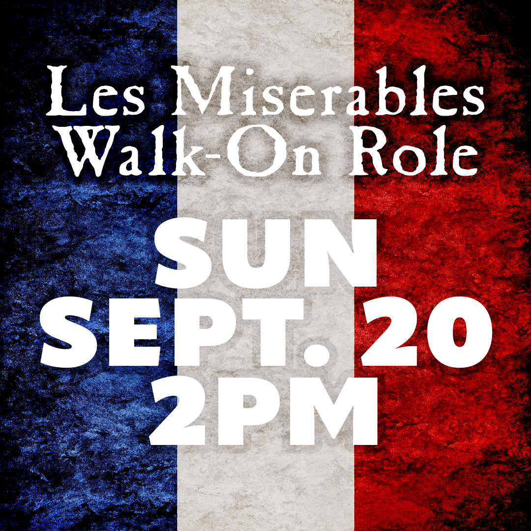Les Miserables: Master of the House Walk-On Role, September 20, 2026, 2:00 PM