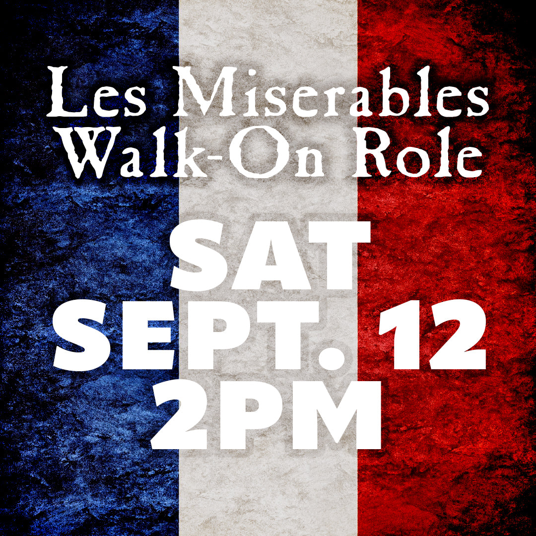 Les Miserables: Master of the House Walk-On Role, September 12, 2026, 2:00 PM